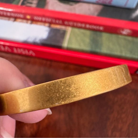 Madewell brushed Gold Bangle Bracelet - Picture 6 of 6